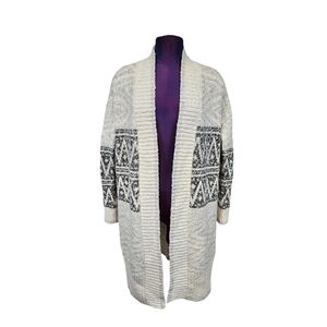 Joie Grey and Black Patterned Cardigan